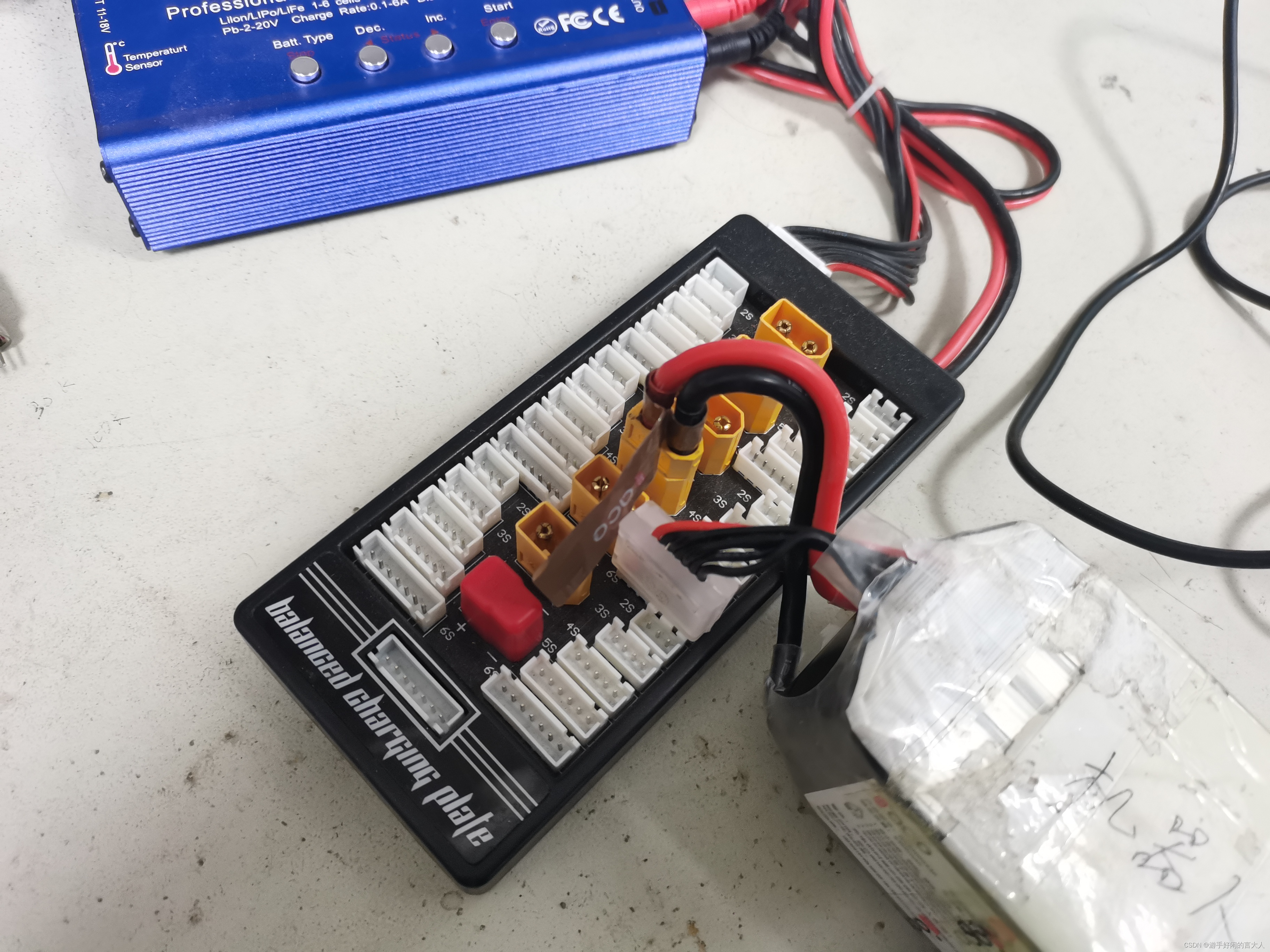 大电池充电接线